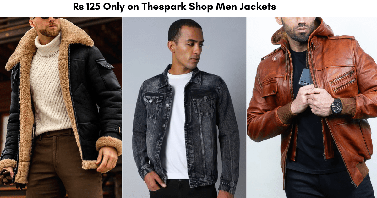 rs 125 only on thespark shop mens jackets