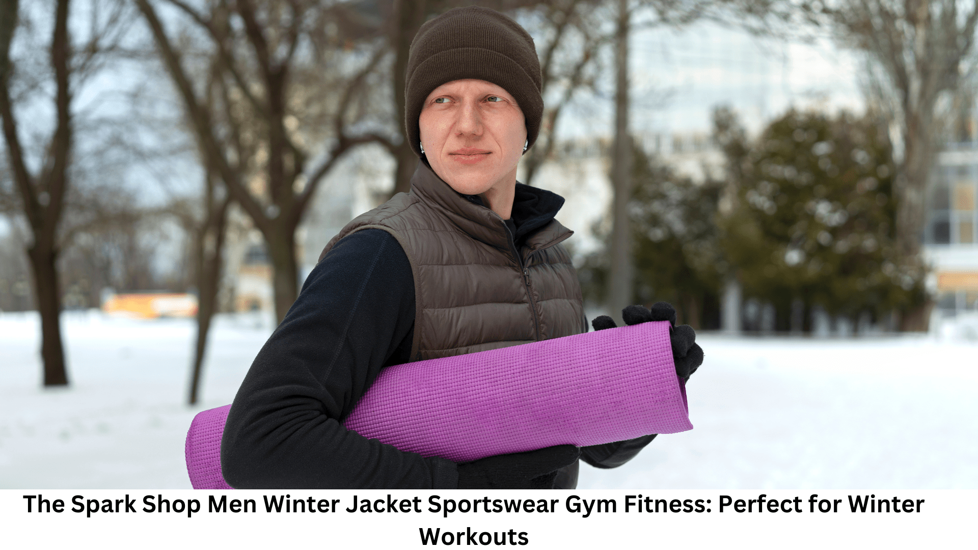 The Spark Shop Men Winter Jacket Sportswear Gym Fitness